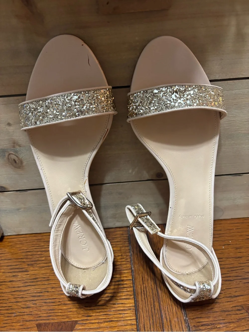 J. Crew sparkling gold